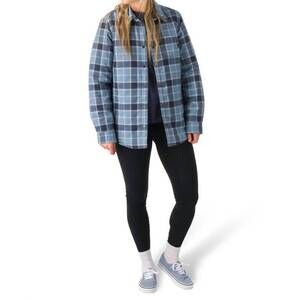 NEW FLYLOW GEAR penny insulated flannel shirt in marble
